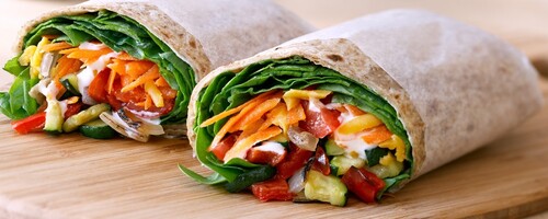 Wraps, 24-26cm (pack of 10) Wholewheat